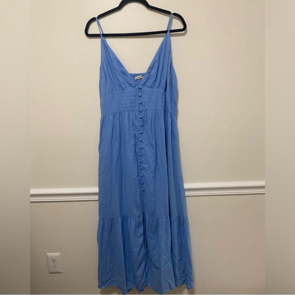 Reposh: Abercrombie Button Through Linen Blend Maxi